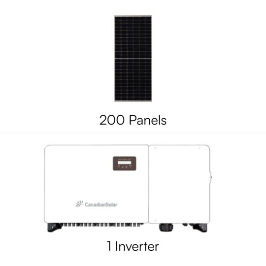 110KW Canadian Solar Grid-Tie Pack