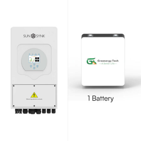 SunSynk 8K + Greenergy 4.8 KWh Power Box